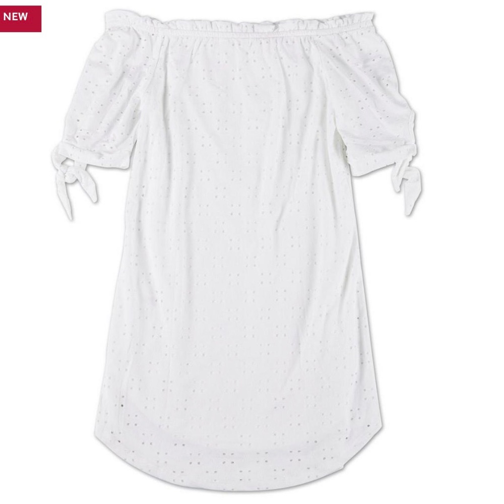 ❌SOLD❌ Off Shoulder Eyelet Dress  - Medium - Picture 2 of 2